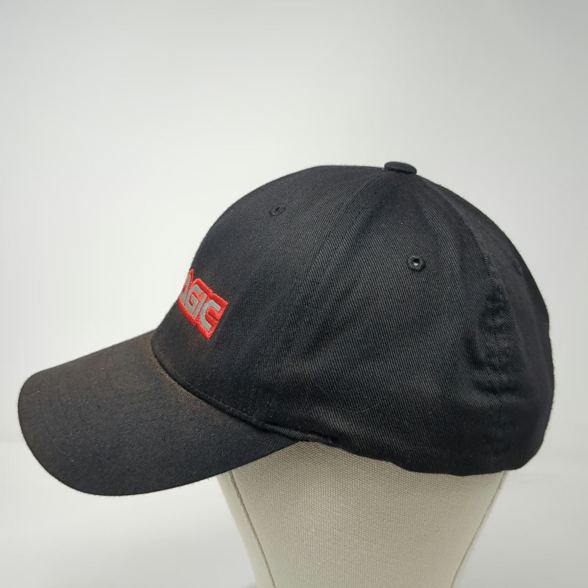 Pelagic Baseball Cap Black Red Gray XL Swordfish Marlin Fishing Flexfit Hat