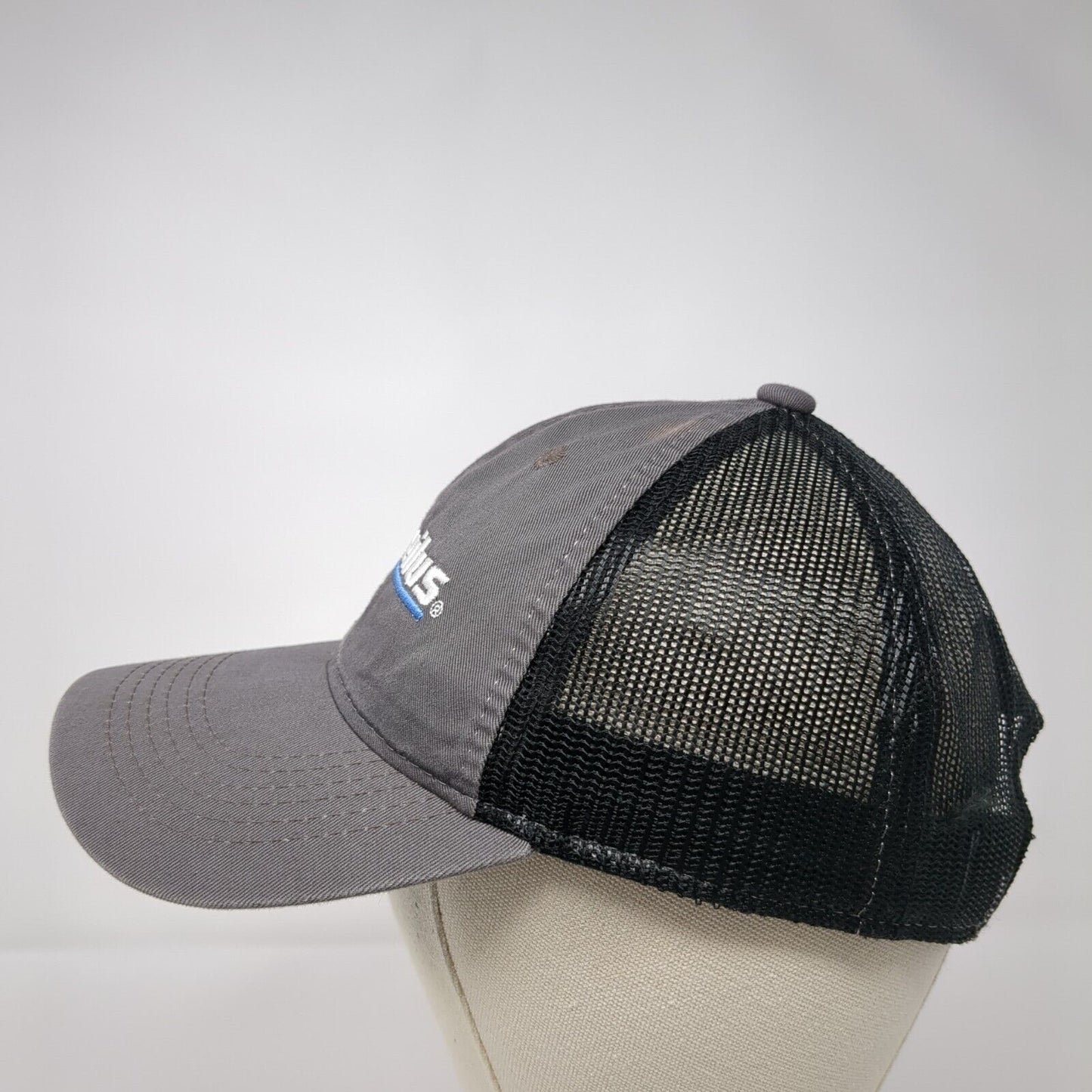 McNeilus Strapback Trucker Hat Gray One Size Adjustable 6 Panel Mesh Back