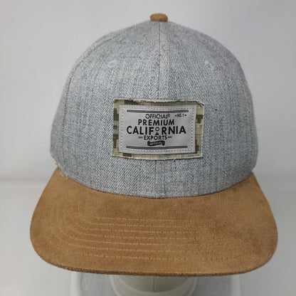 Official Premium California Exports Patch Slideback Hat Gray OSFA Lids