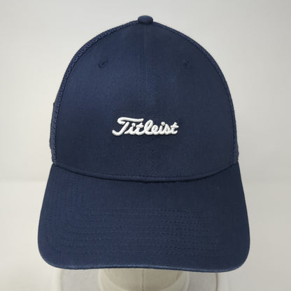 Titleist Snapback Mesh Back Trucker Hat Blue One Size Solid Sun Valley