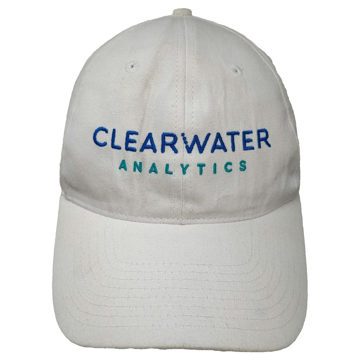 Hit Baseball Cap White One Size Clearwater Analytics Cotton Strapback Hat