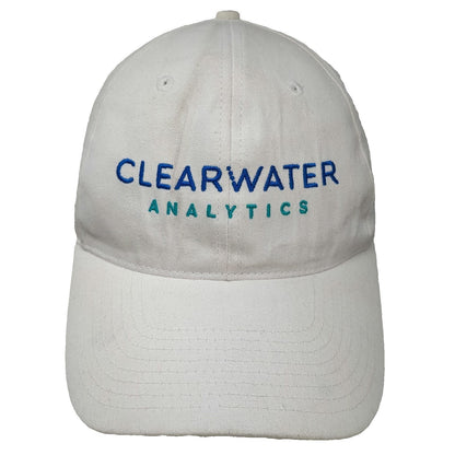 Hit Baseball Cap White One Size Clearwater Analytics Cotton Strapback Hat