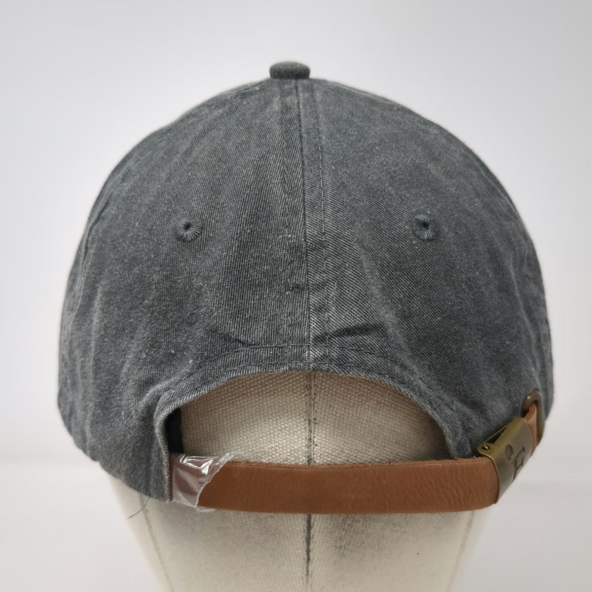 Fahrenheit Baseball Cap Gray One Size Angelique Schooner Leather Slideback Hat