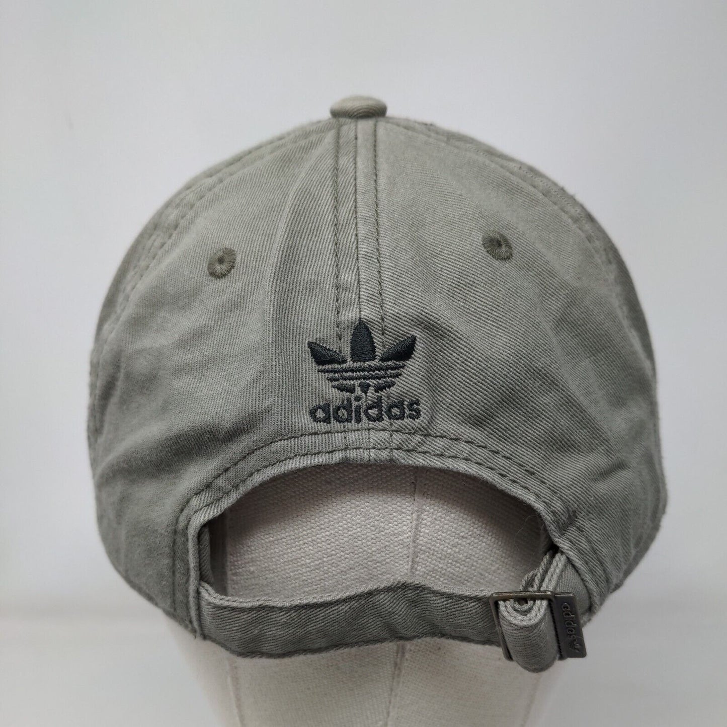 Adidas Slideback Hat Brown OSFM Adjustable Embroidered Trefoil Vented Holes