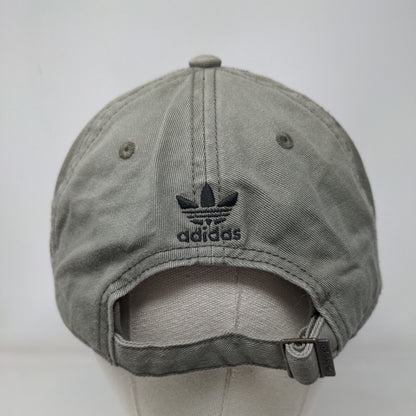 Adidas Slideback Hat Brown OSFM Adjustable Embroidered Trefoil Vented Holes
