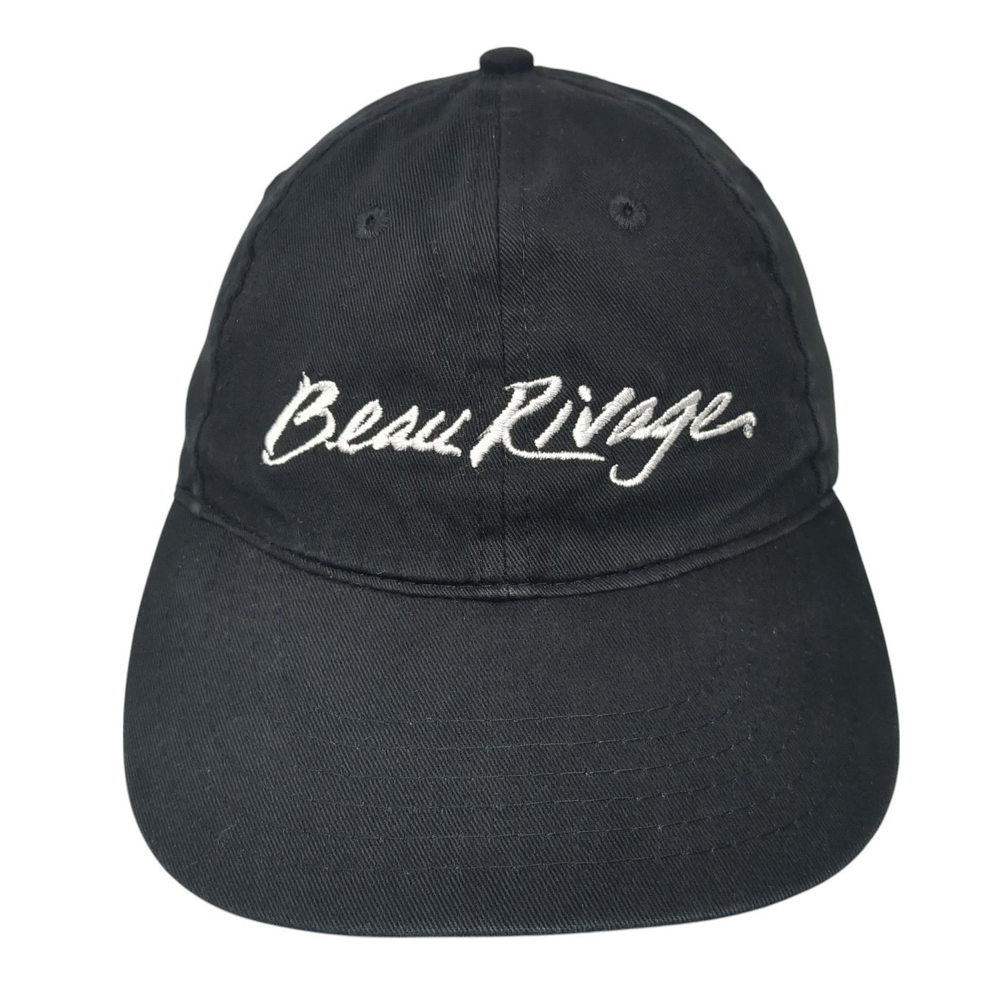 Beau Rivage Slideback Hat Black One Size Adjustable Embroidered Apollo