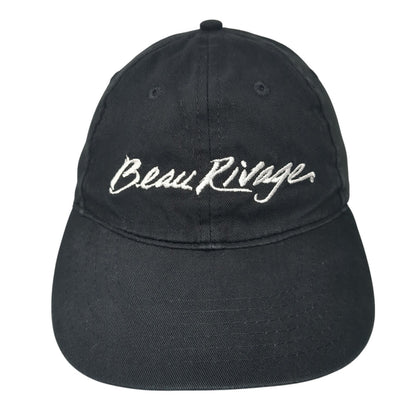 Beau Rivage Slideback Hat Black One Size Adjustable Embroidered Apollo