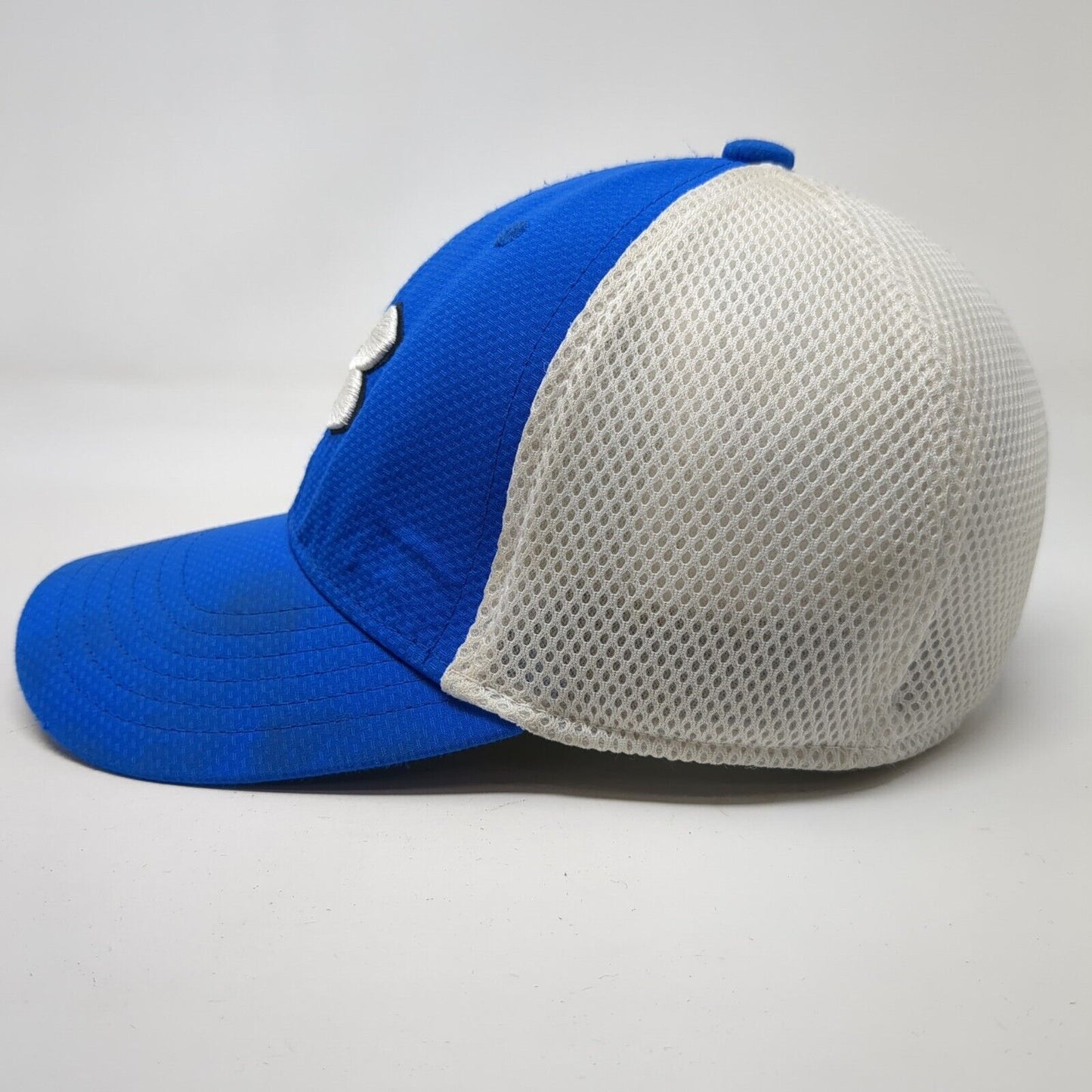 Under Armour Golf Fitted Hat Blue Youth XS/SM Mesh Back Colorblock