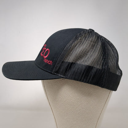 Lazy MO Ranch Snapback Trucker Hat Black OSFA Solid We Have The Beef
