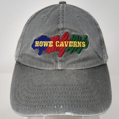 Royal Baseball Cap Gray One Size Howe Caverns Embroidered Slideback Cotton Hat