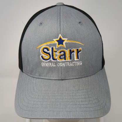 Port Authority Baseball Cap Gray XL Starr General Contracting Mesh Flexfit Hat