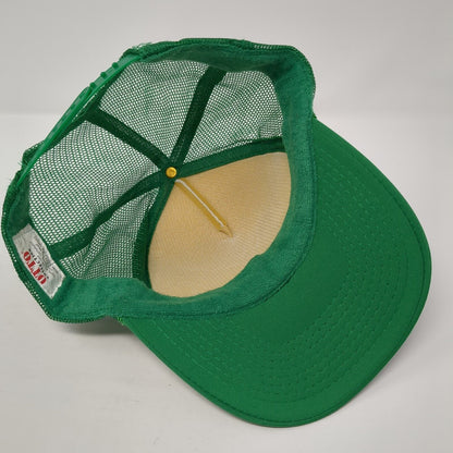 Small Town Coffee Co. Snapback Rope Trucker Hat Green One Size Otto