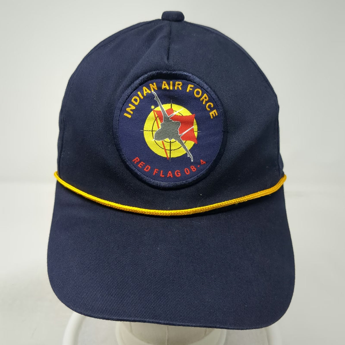 Indian Air Force Red Flag 08-4 Commemorative 5 Panel Blue One Size Rope Hat