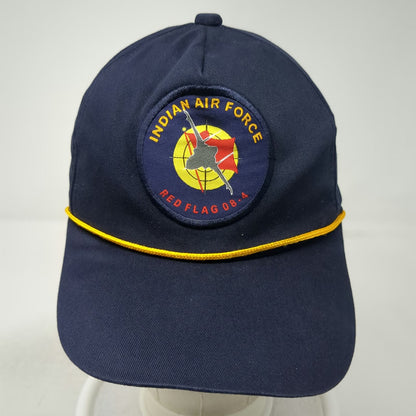 Indian Air Force Red Flag 08-4 Commemorative 5 Panel Blue One Size Rope Hat