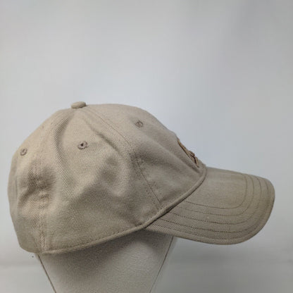 DC Cremieux Fitted Hat Tan Size L/XL Embroidered A-Flex Vented Holes 6 Panel