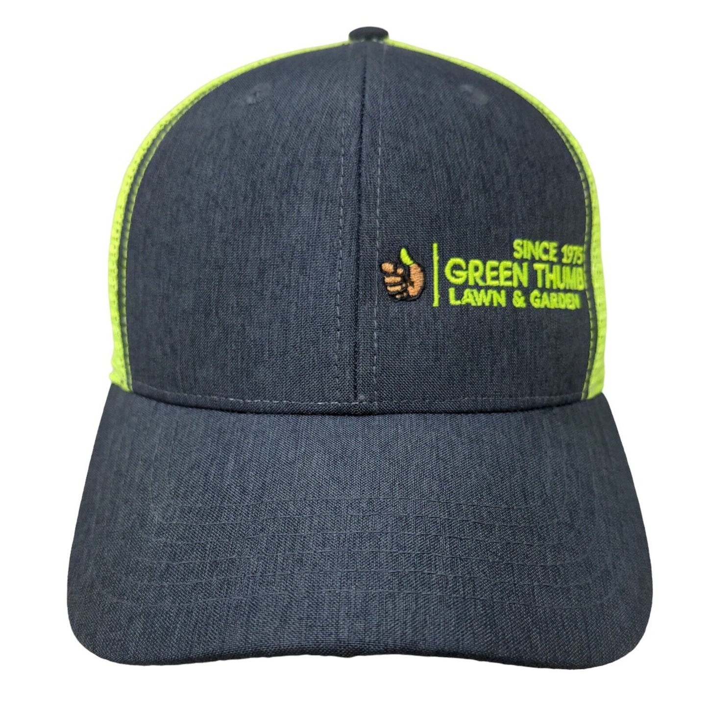Green Thumb Lawn & Garden Snapback Mesh Back Trucker Hat Multicolor One Size