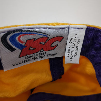Kansas Speedway Est. 2001 Strapback Baseball Cap Yellow One Size Adjustable ISC