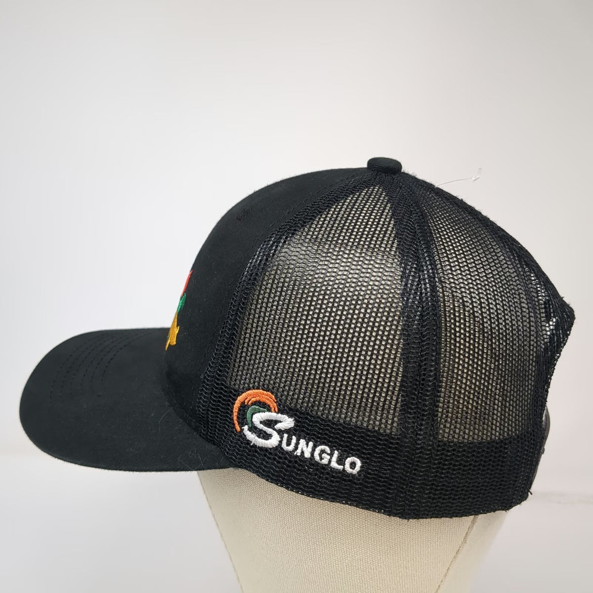 Outdoor Cap Trucker Hat Black One Size Sunglo D&B Supply Show Feed Animals Mesh