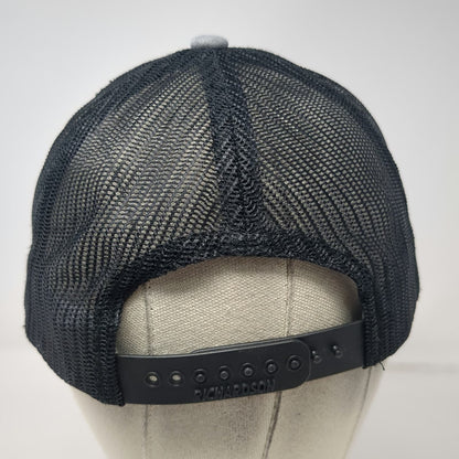Richardson Trucker Hat Gray One Size Twisted Timber Mesh Snapback Patch Logo