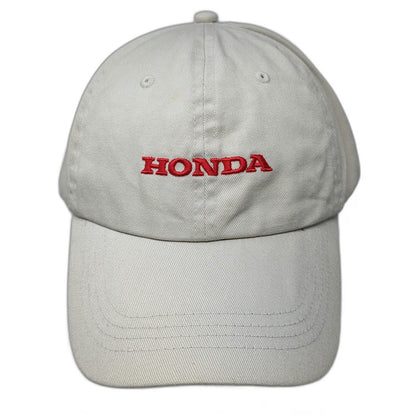 Hit Wear Baseball Cap Beige Red Blue One Size Honda Logo Embroidered Cotton Hat