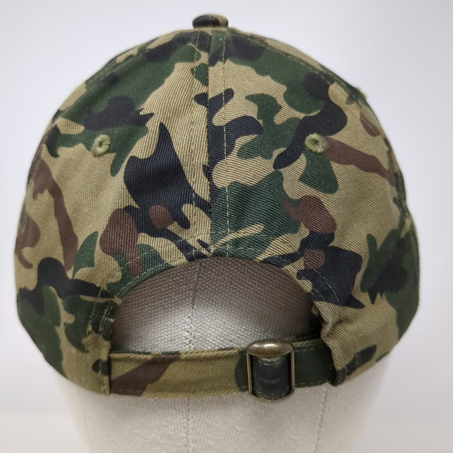 Big X Baseball Cap Green Camo Army of Hope One Size Slideback Hat Cotton Graphic