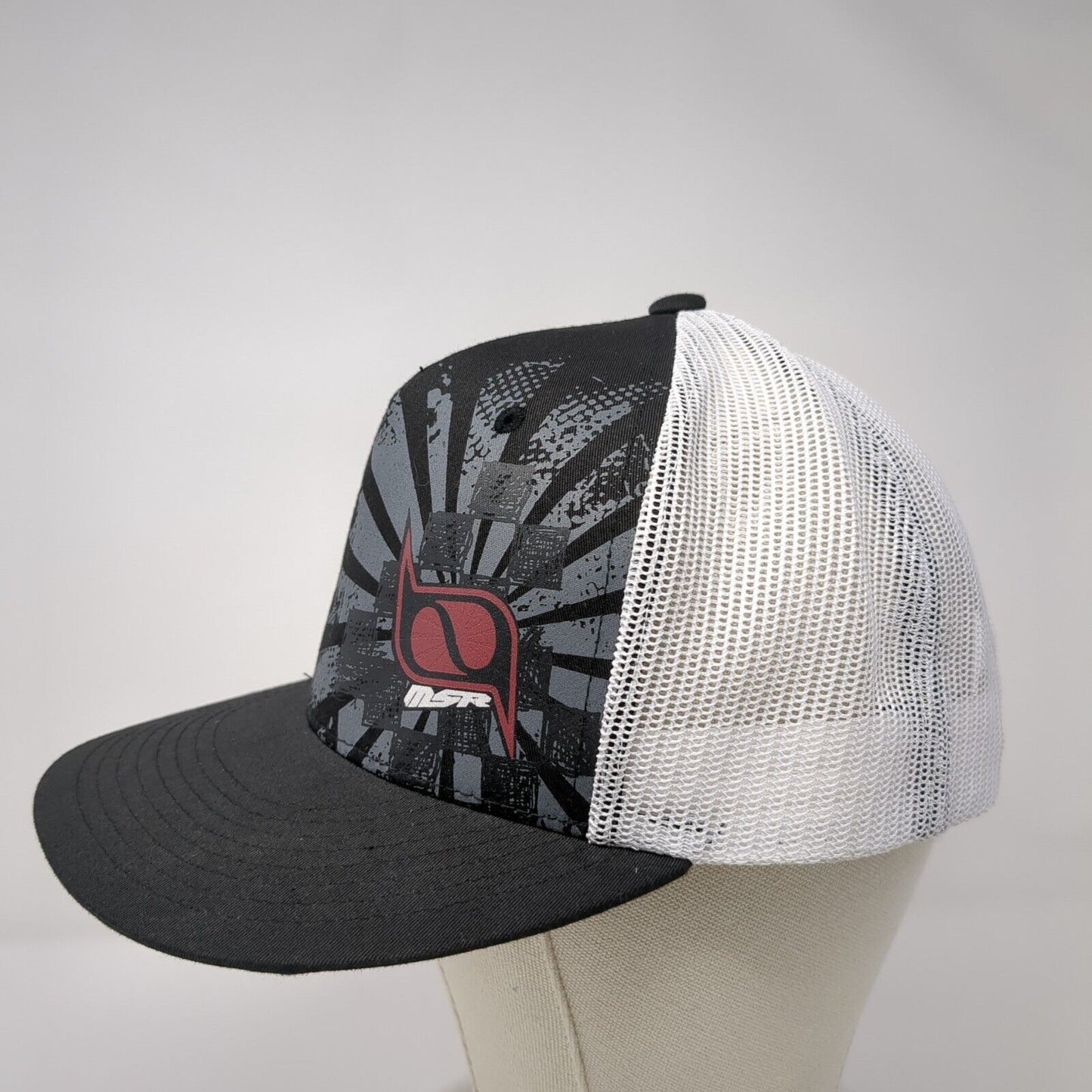 MSR Snapback Mesh Back Trucker Hat Black OSFA Adjustable Colorblock