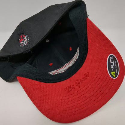 Georgia Bulldogs NCAA The Game Cap Black Red One Size A-Flex Mascot Logo Hat
