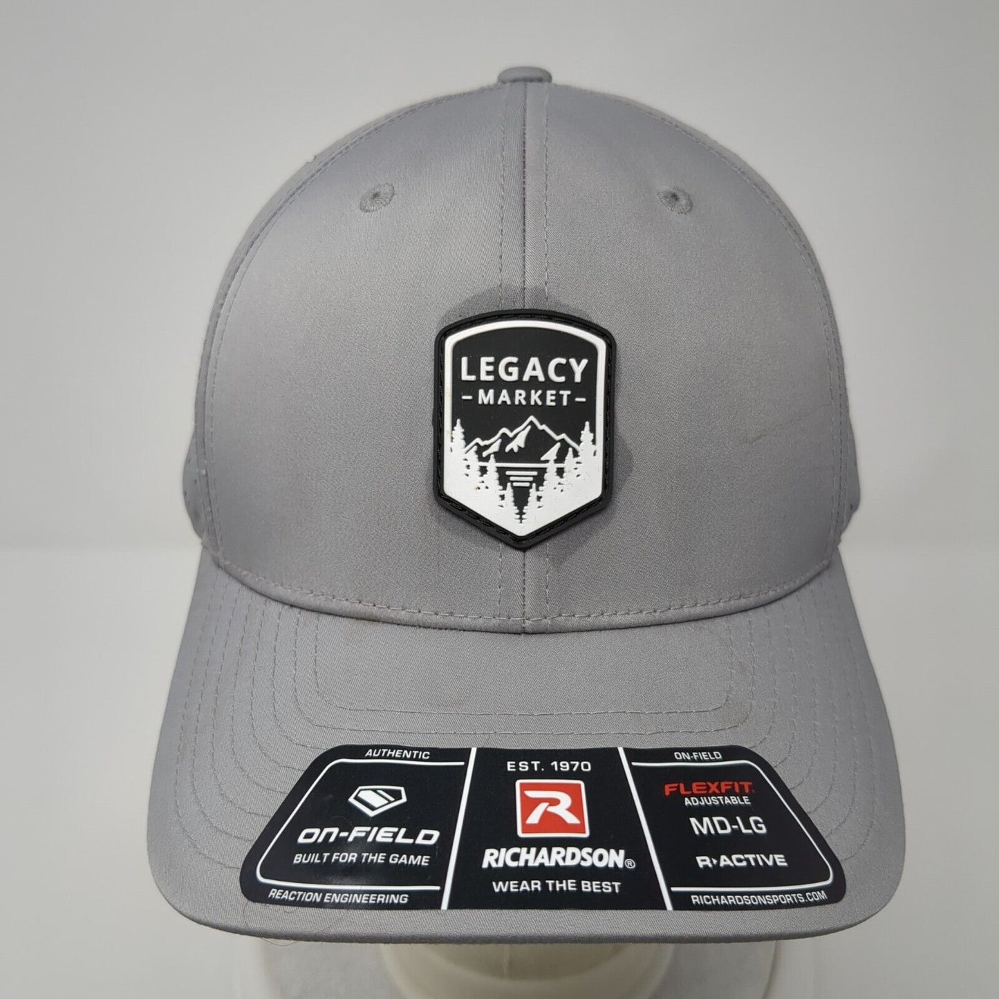 Legacy Market Snapback Hat Gray M/L Flexfit Adjustable On-Field Richardson