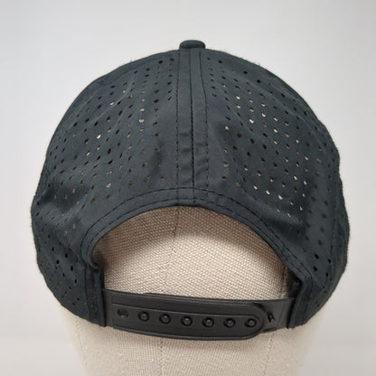 Xchange Snapback Hat Black One Size Adjustable Embroidered Laser Cut