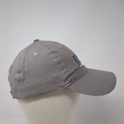 USA Strapback Hat Gray One Size Adjustable Proud To Be An American