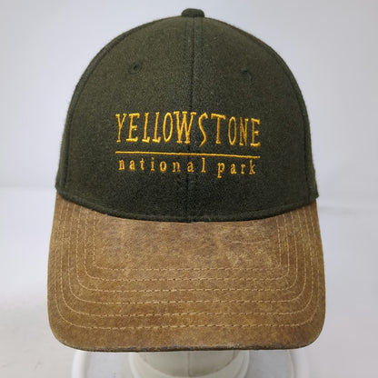 Triangle Sport Green One Size Baseball Cap Yellowstone National Park Brown Brim
