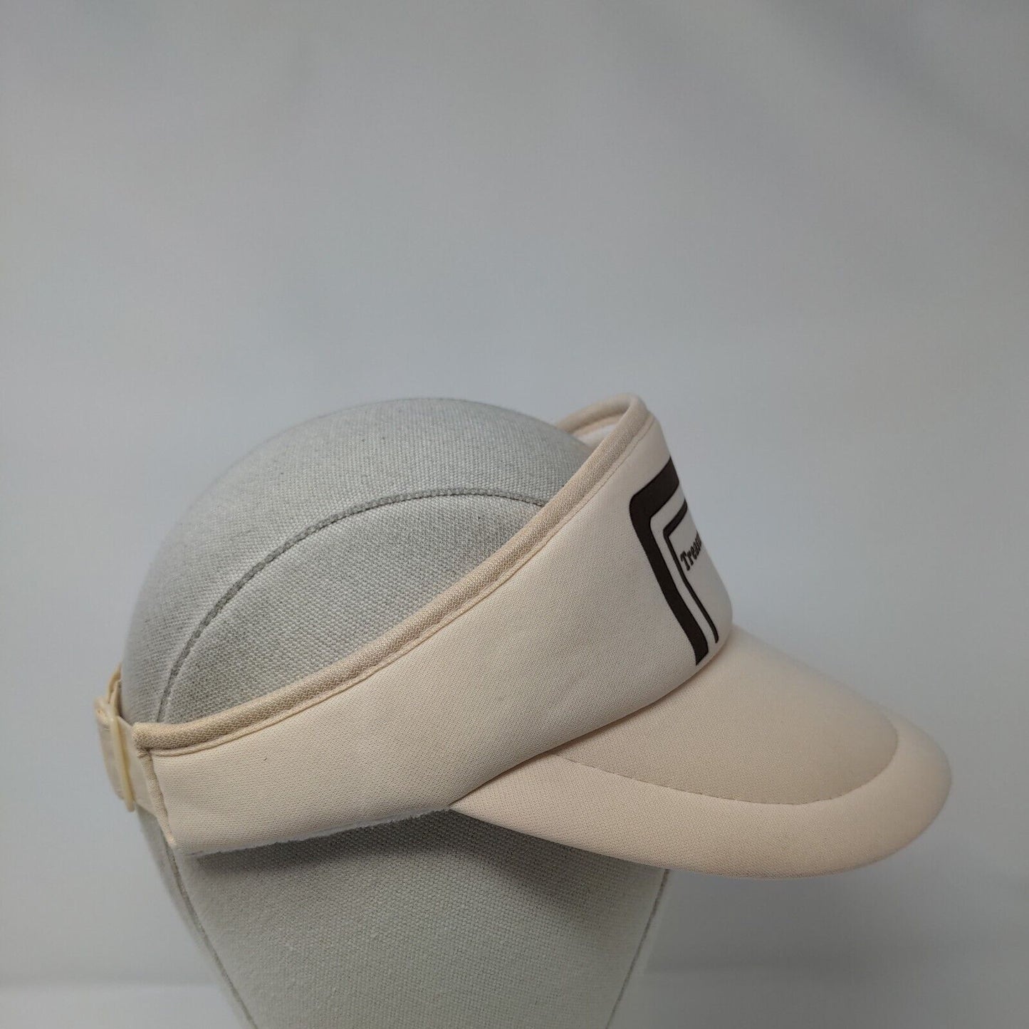 Treasure Valley R.V. Center Strapback Visor Hat Tan OSFA Adjustable