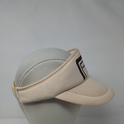 Treasure Valley R.V. Center Strapback Visor Hat Tan OSFA Adjustable