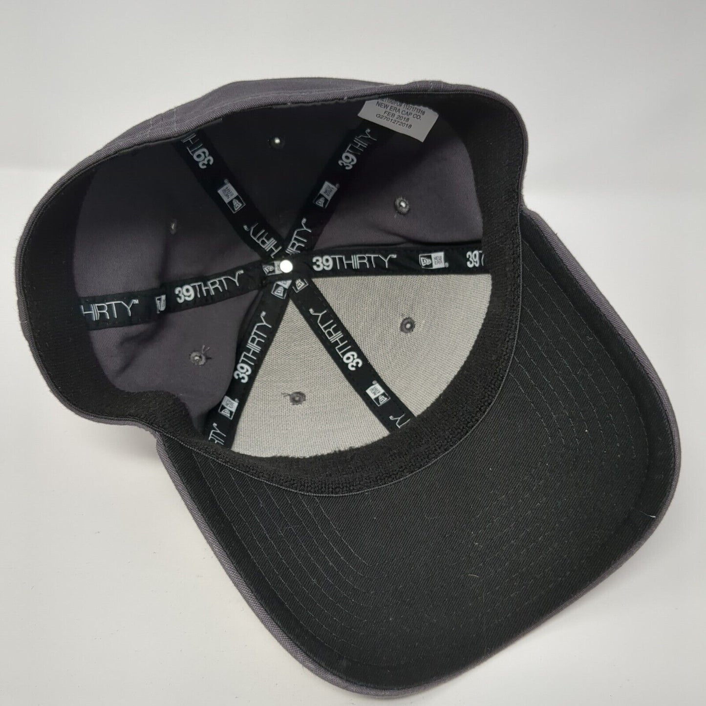 WCF Insurance Fitted Hat Gray S/M Embroidered Vented Holes 39Thirty New Era