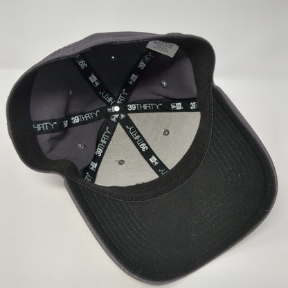 WCF Insurance Fitted Hat Gray S/M Embroidered Vented Holes 39Thirty New Era