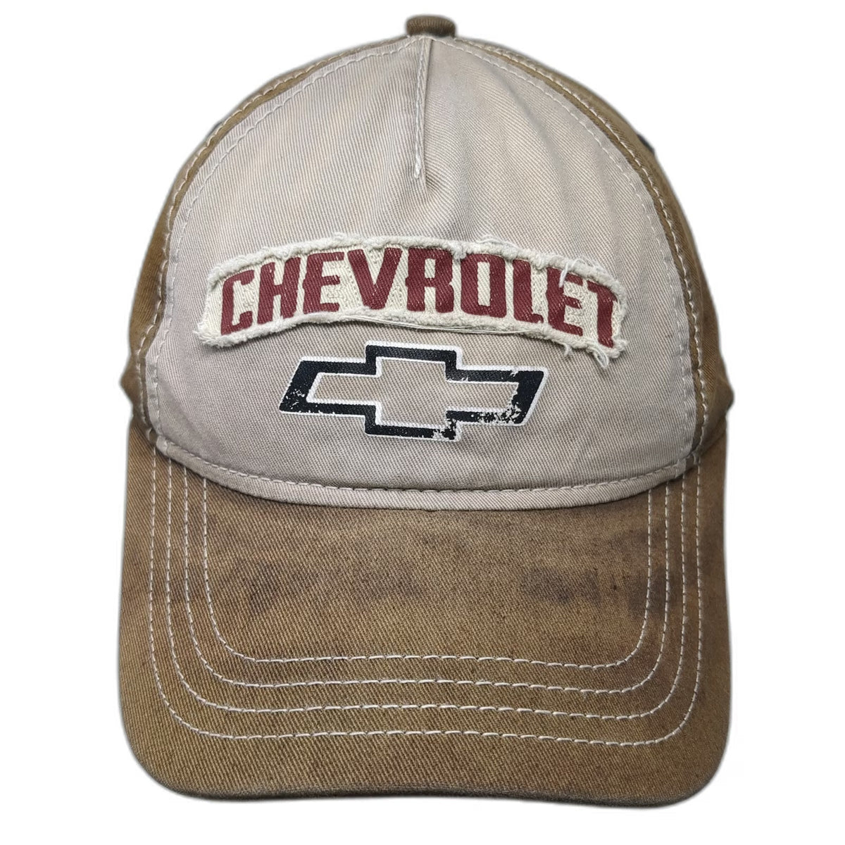 H3 Sportgear 5 Panel Brown One Size Chevrolet Logo Patch Stitched Strapback Hat