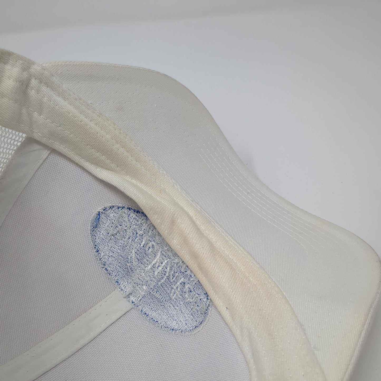 Blue Waters Marathon Trucker Hat White OS Adjustable Mesh Back Port Authority