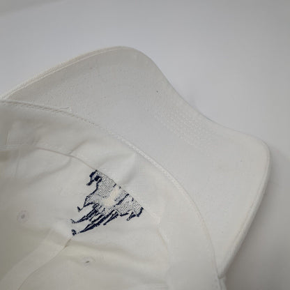 Walt & Mickey Silhouette Slideback Hat White One Size Adjustable Disney