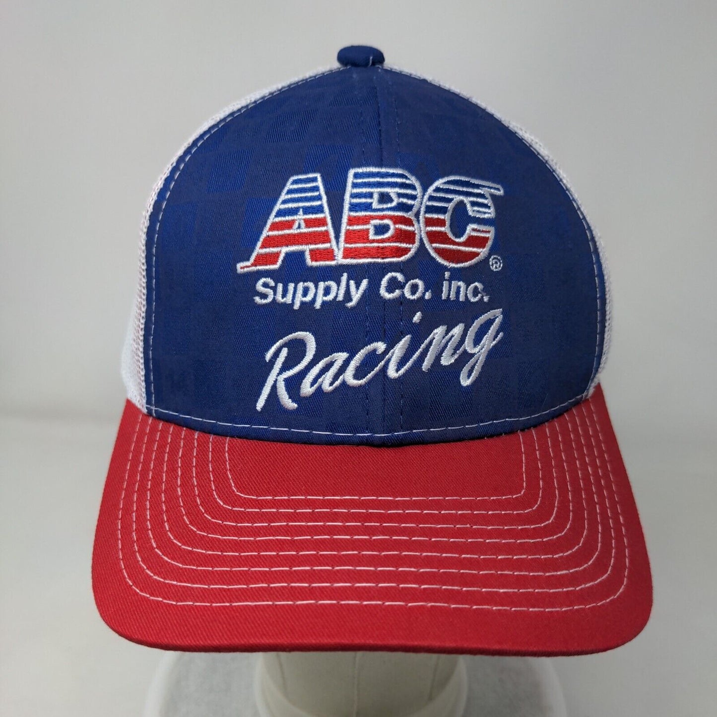 ABC Supply Co. Inc. Racing Strapback Mesh Back Trucker Hat Multi One Size