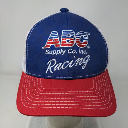 ABC Supply Co. Inc. Racing Strapback Mesh Back Trucker Hat Multi One Size
