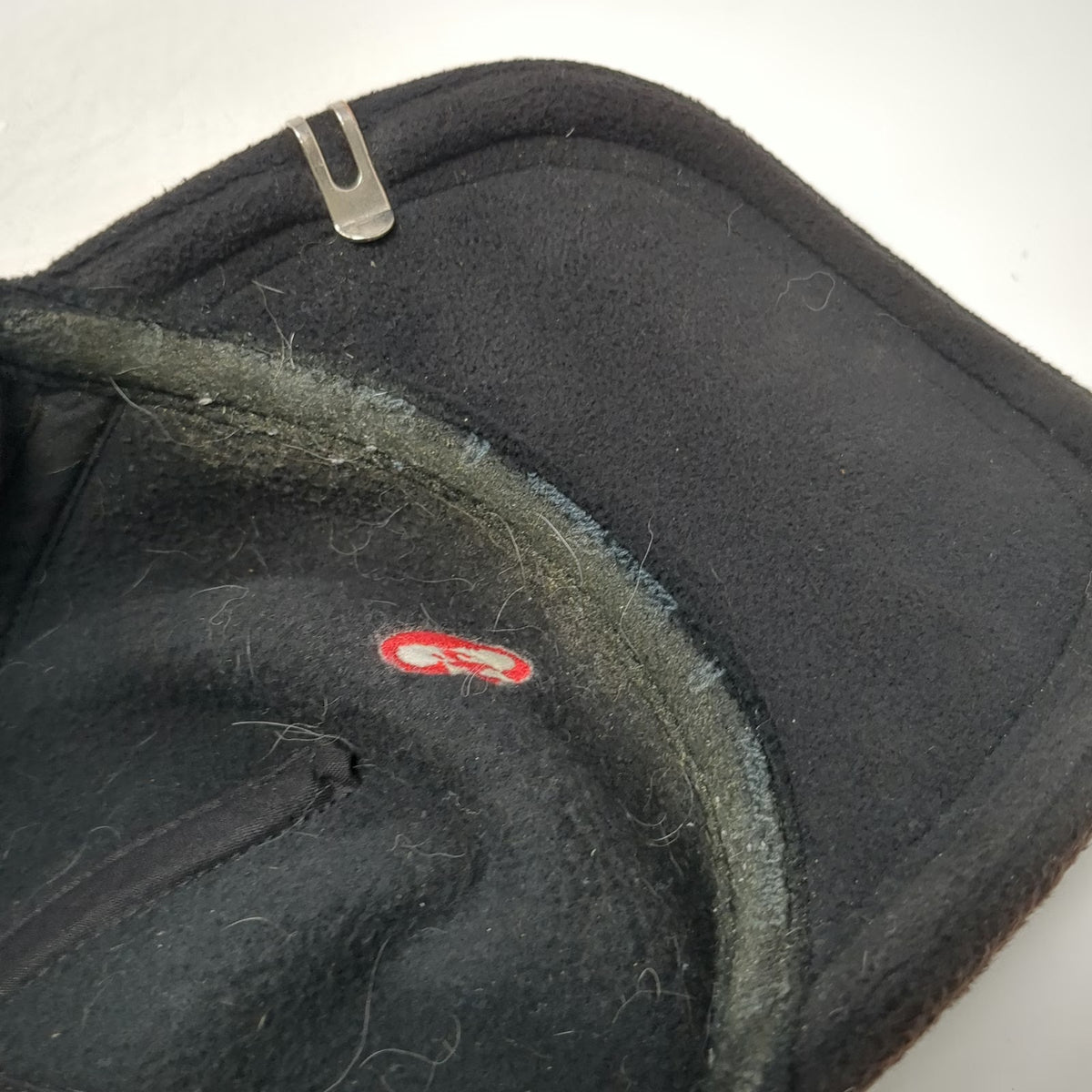 Conte of Florence Baseball Cap Black One Size Fleece Ear Flaps Callaway Logo Hat