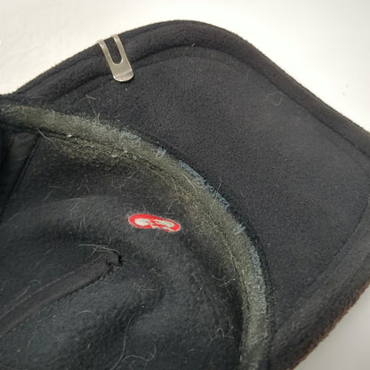 Conte of Florence Baseball Cap Black One Size Fleece Ear Flaps Callaway Logo Hat