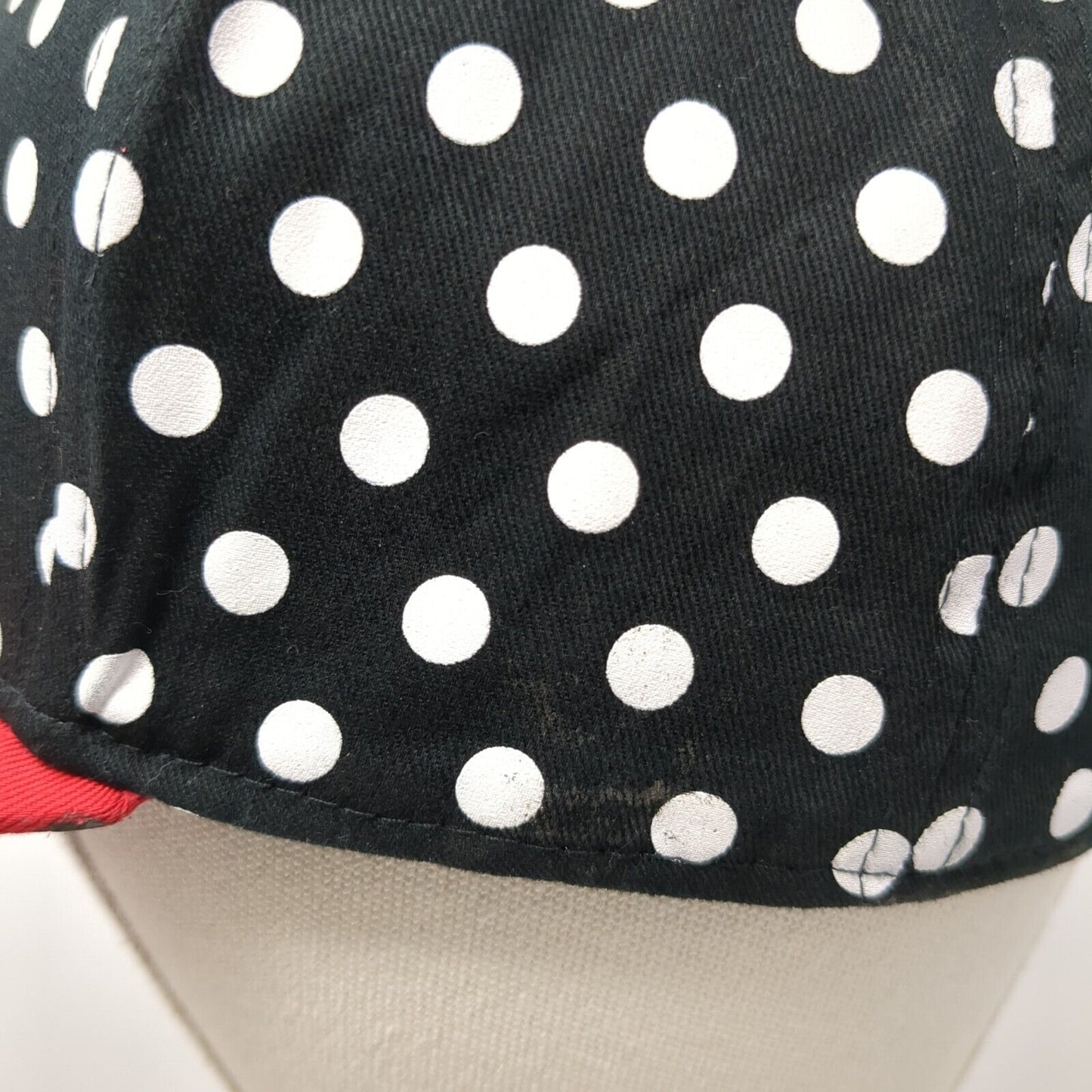 Minnie Mouse Snapback Hat Multicolor One Size Polka Dot Adjustable