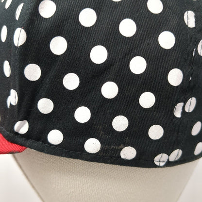 Minnie Mouse Snapback Hat Multicolor One Size Polka Dot Adjustable
