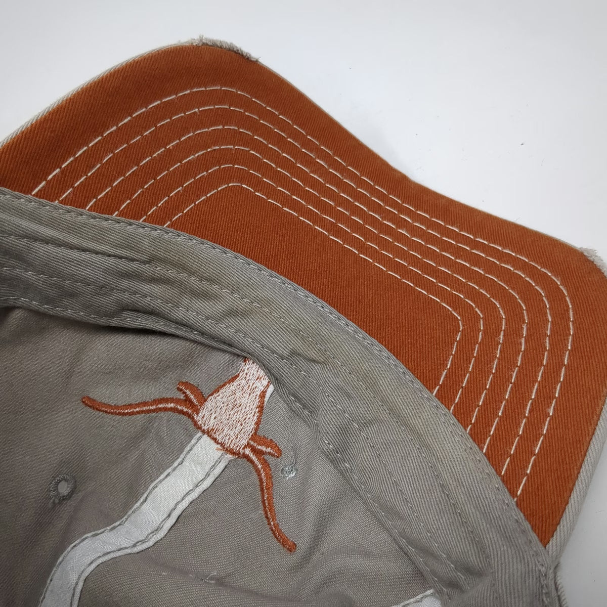 Texas Longhorns NCAA 47 Brand Cap Beige Orange S Distressed Cotton Franchise Hat