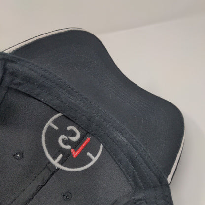 S1 Sightron Strapback Hat Black OSFM Embroidered 6 Panel Outdoor Cap