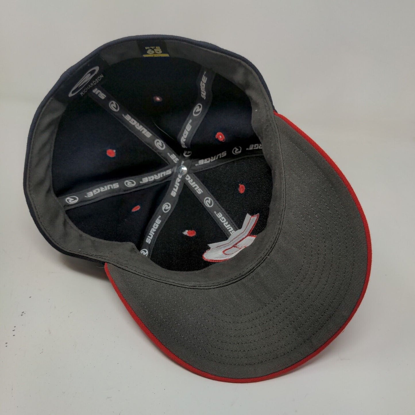 Richardson Men's Fitted Hat Blue Size 7 5/8 PTS 65 Embroidered Big R Logo