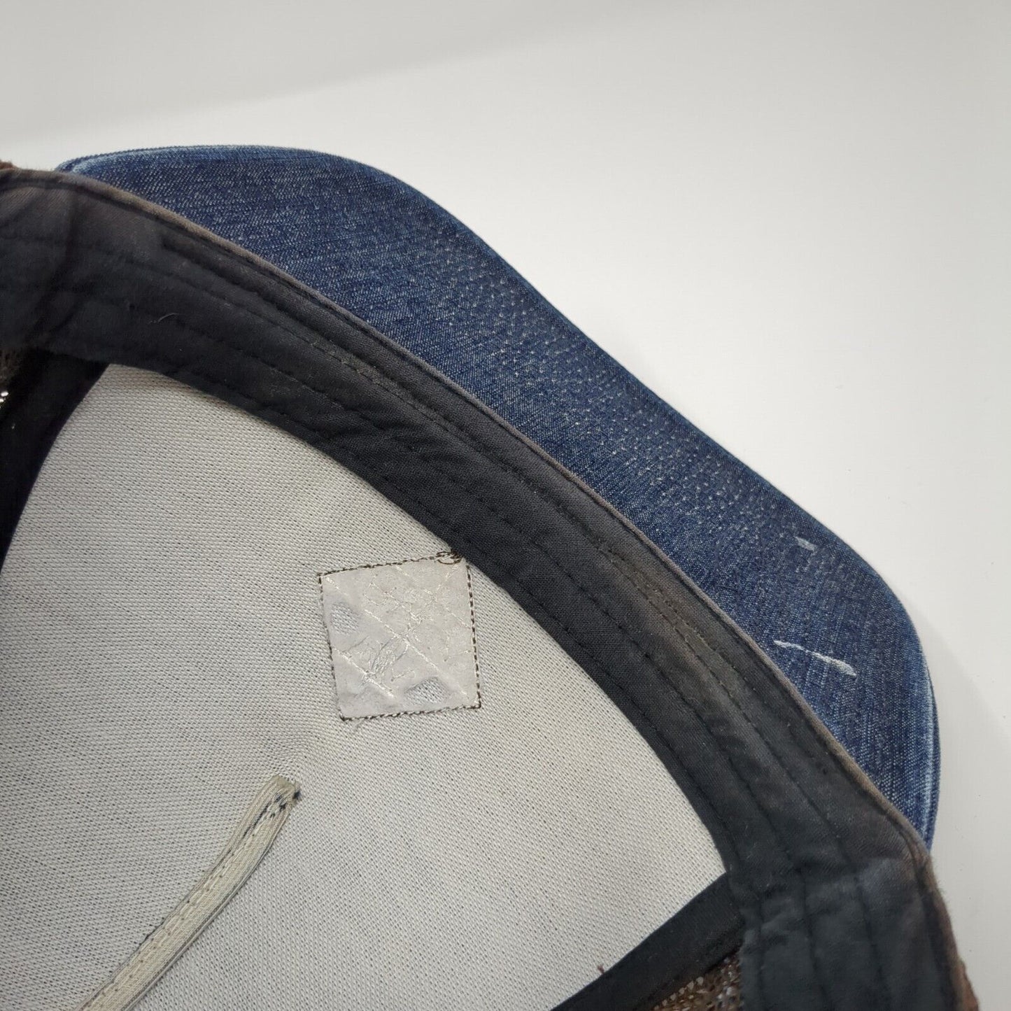 VA RVCA Snapback Trucker Hat Multicolor OS Adjustable Mid Fit Denim Mesh Back