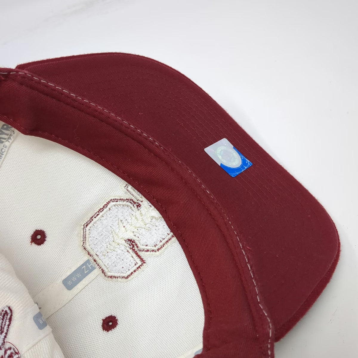Stanford Cardinal NCAA Zephyr Snapback Hat White Red One Size Wool Blend Script