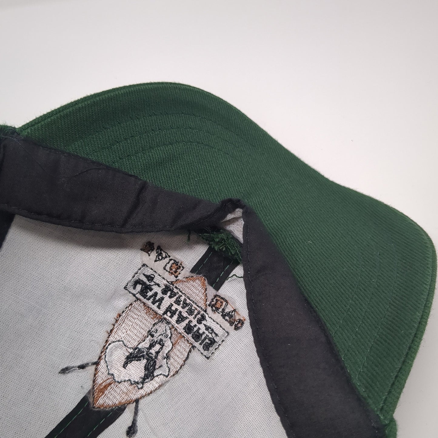 Lew Harris Safaris Strapback Baseball Cap Green One Size Adjustable Embroidered